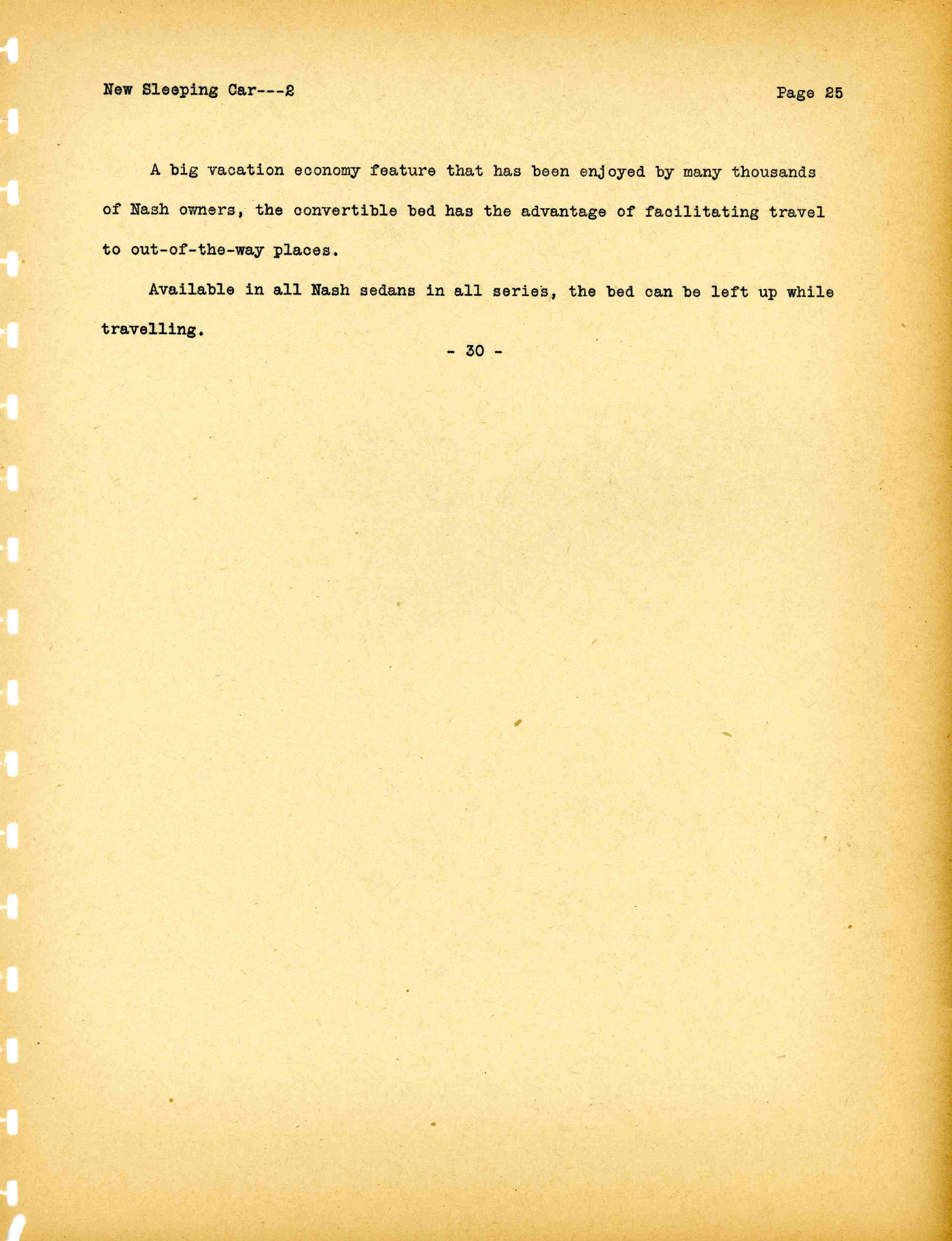 1941 Nash Press Kit Page 1